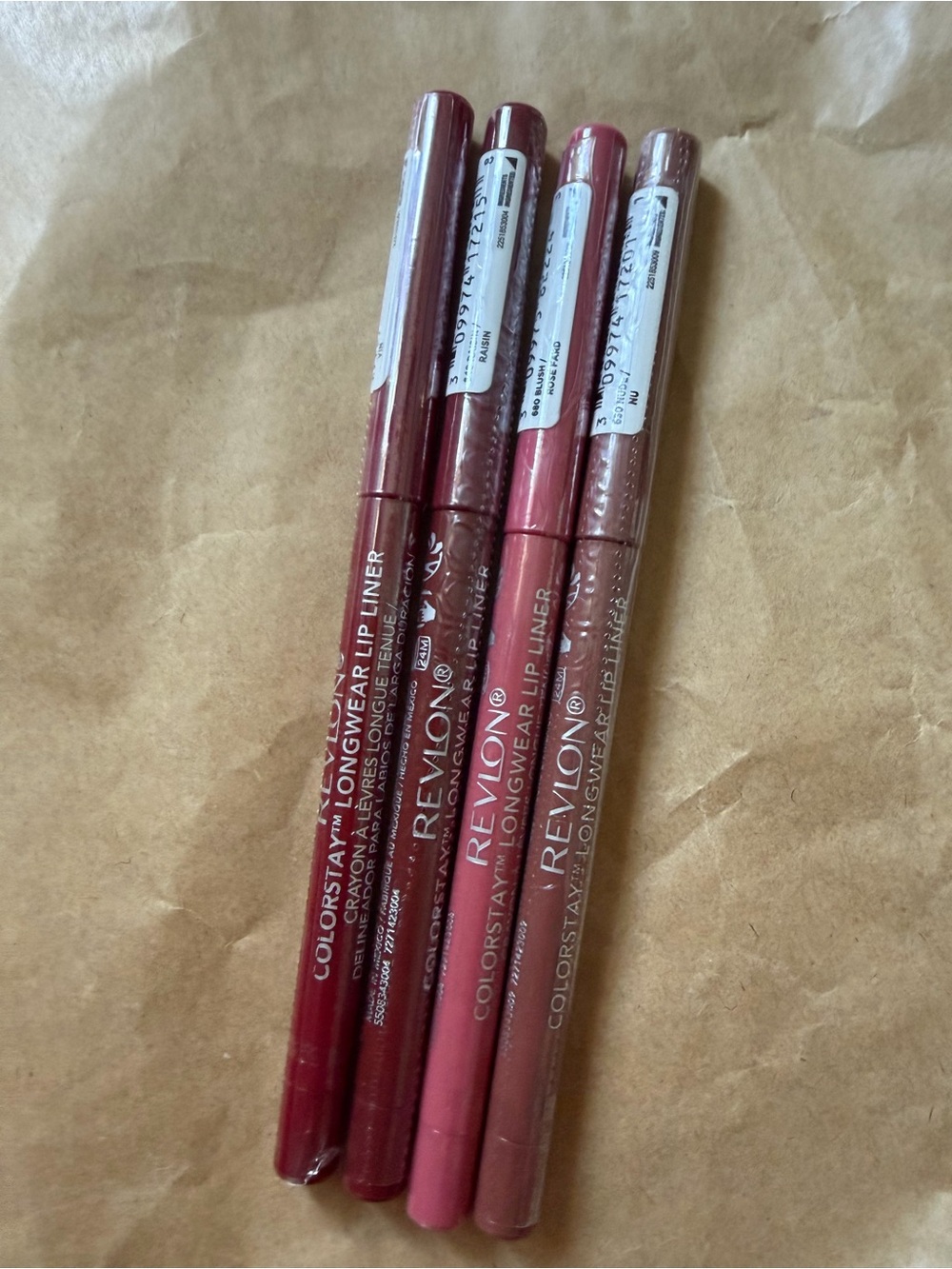 Revlon Lip Liners - Wine, Raisin, Blush, Nude